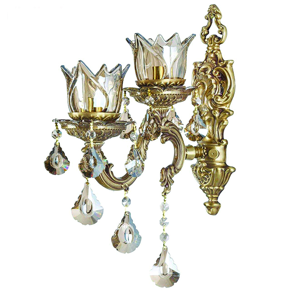 لوستر دیوارکوب برنزی