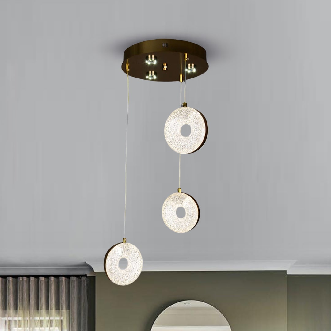 لوستر آویز سه تایی