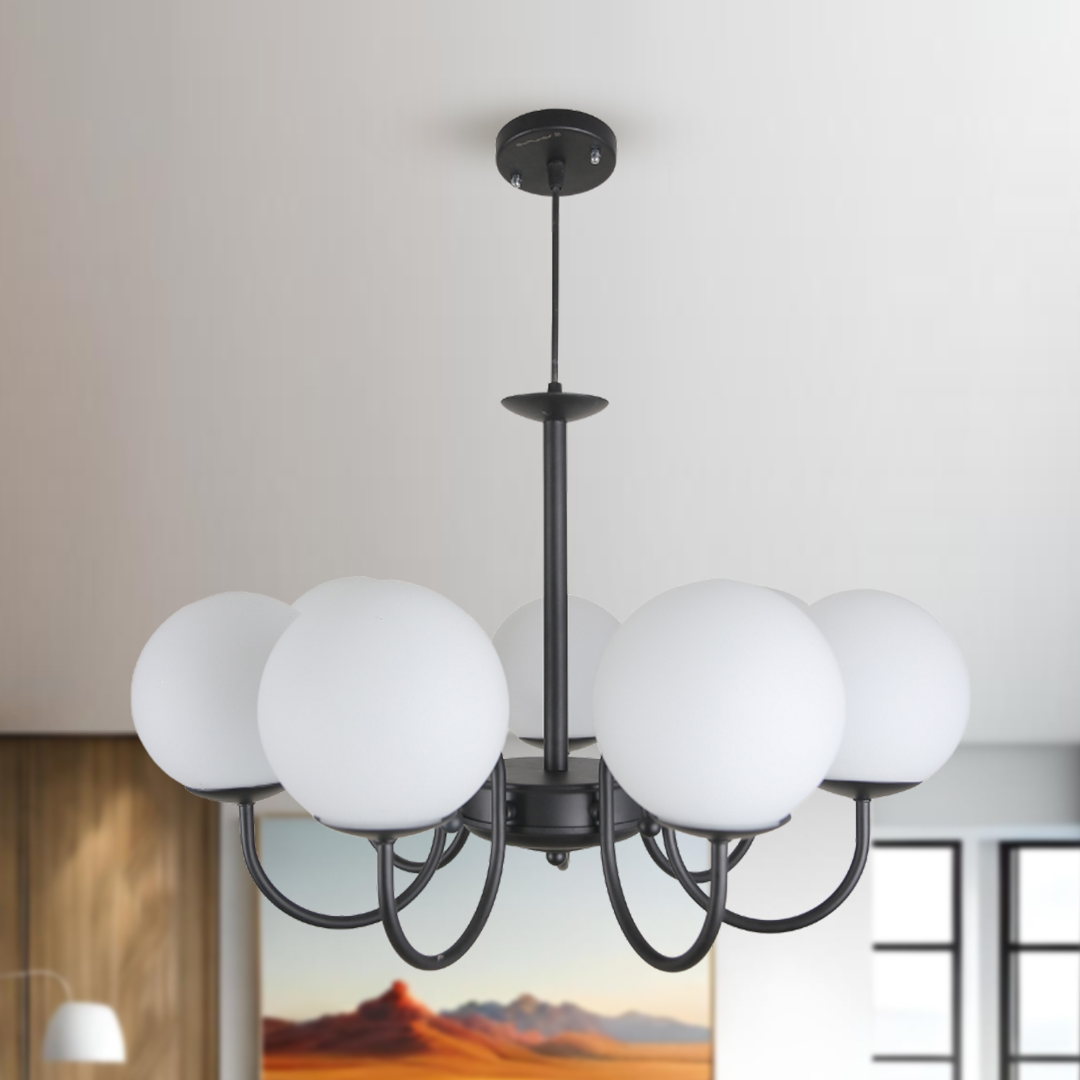 لوستر حبابی اتاق خواب