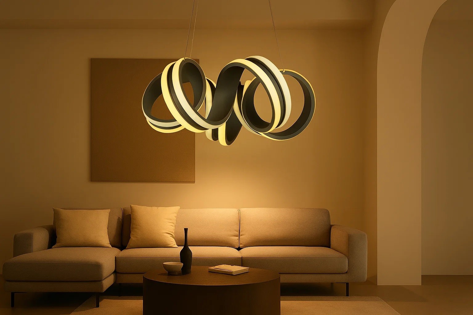 خرید لوستر آویز مدرن اتاق نشیمن و پذیرایی