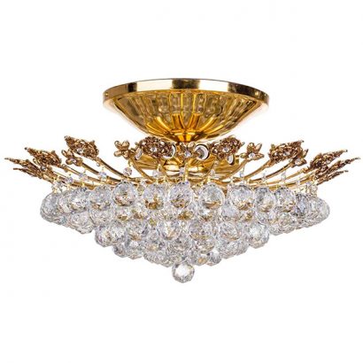 لوستر سقفی چشمه نور ۱۲ شعله کد H2631/70G طلایی