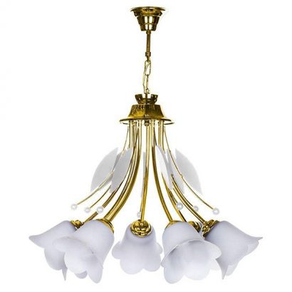 لوستر چشمه نور ۷ شعله کد ۲۵۴۰/۷WT-G طلایی