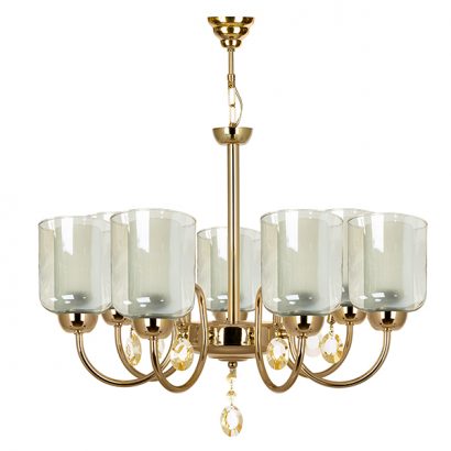 لوستر هفت شعله چشمه نور مدل A812/7-G طلایی