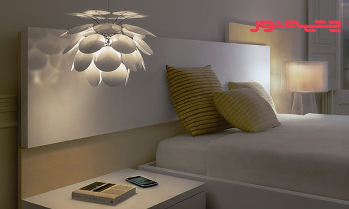 خرید لوستر اتاق خواب - لوستر با نورپردازی مناسب