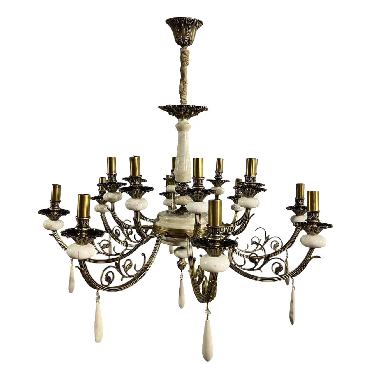 a30ee51ed924e902566e37e4c3ffc76b56836e44_1730634578 لوستر 16 شعله چشمه نور کد E4915/8A - Image 1