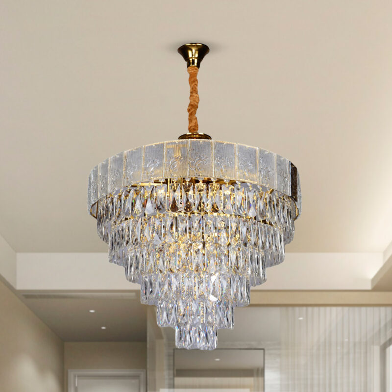 خرید لوستر آویز کریستالی 