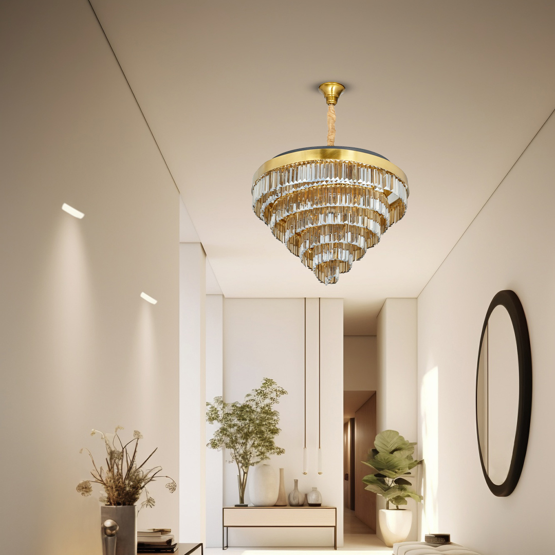 لوستر کریستالی فضای کوچک