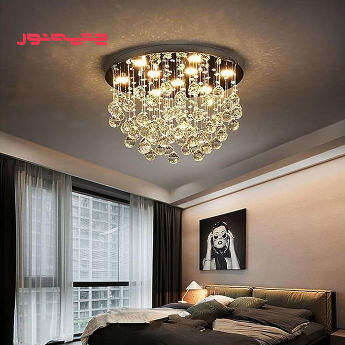 لوستر سقفی لوکس و لاکچری؛ دکوراسیون خیره کننده